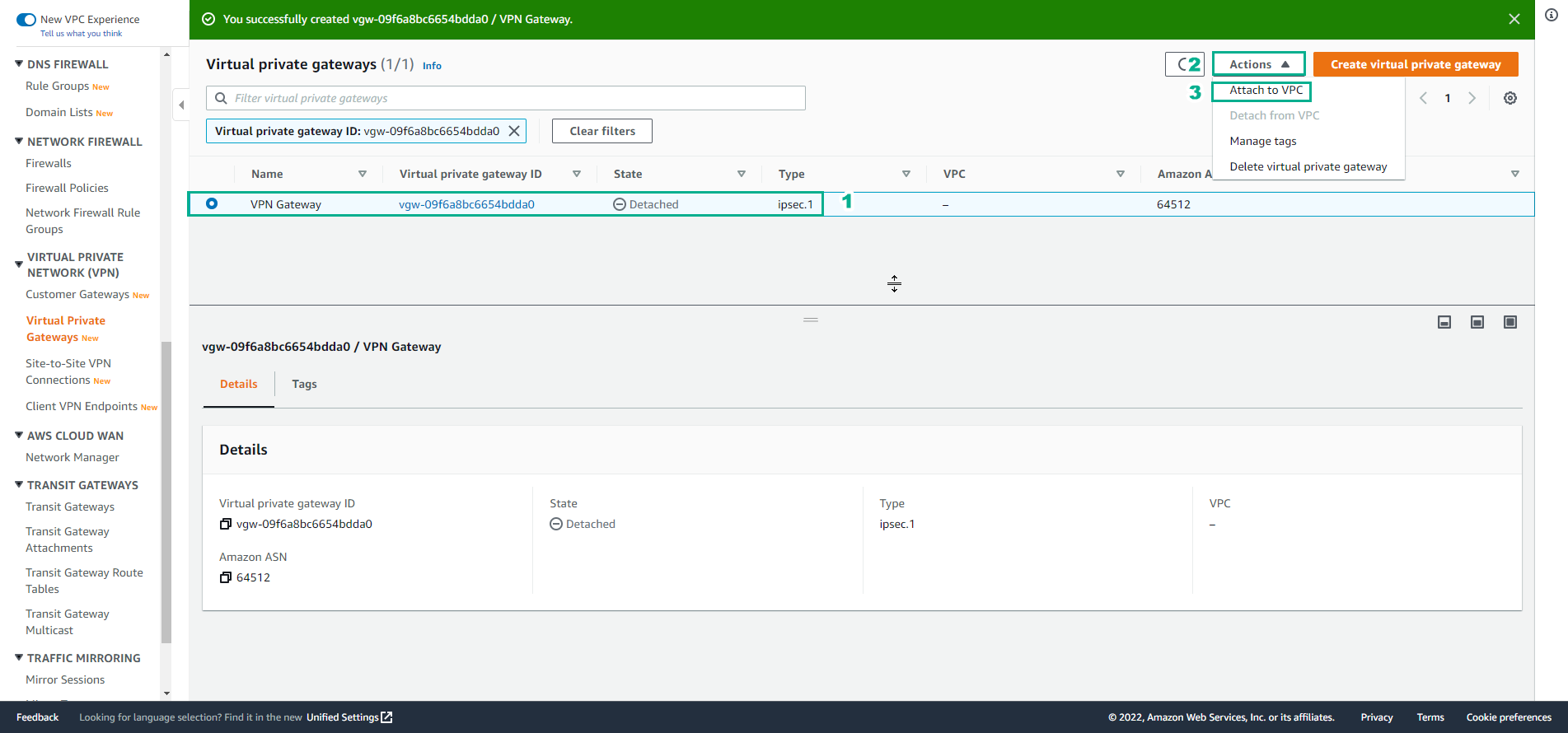 Create VPC