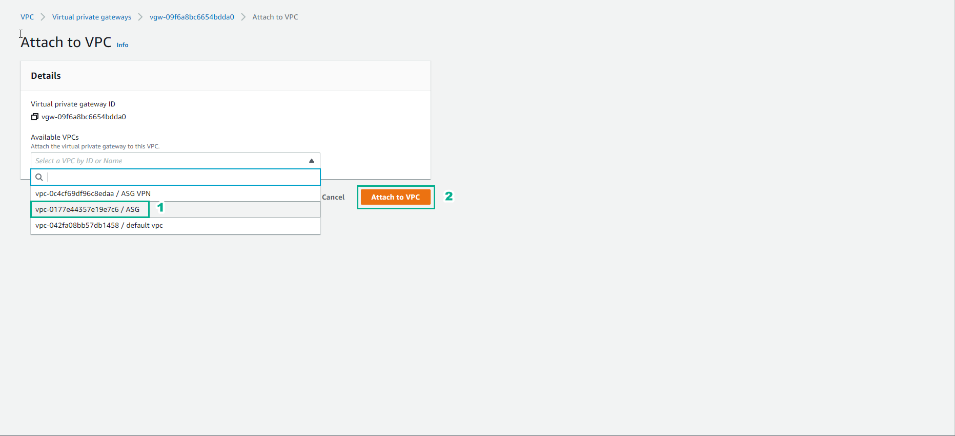 Create VPC