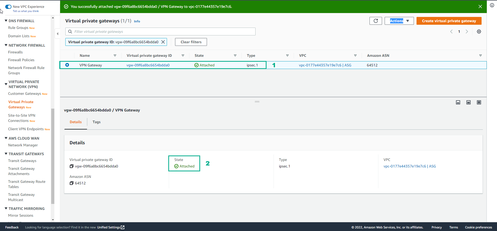 Create VPC