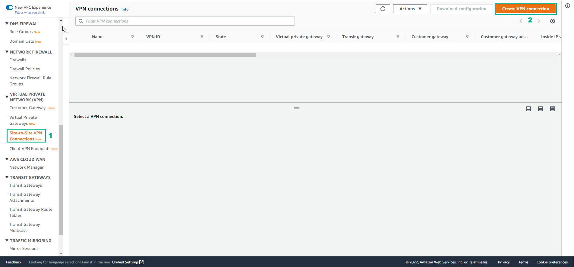 Create VPC