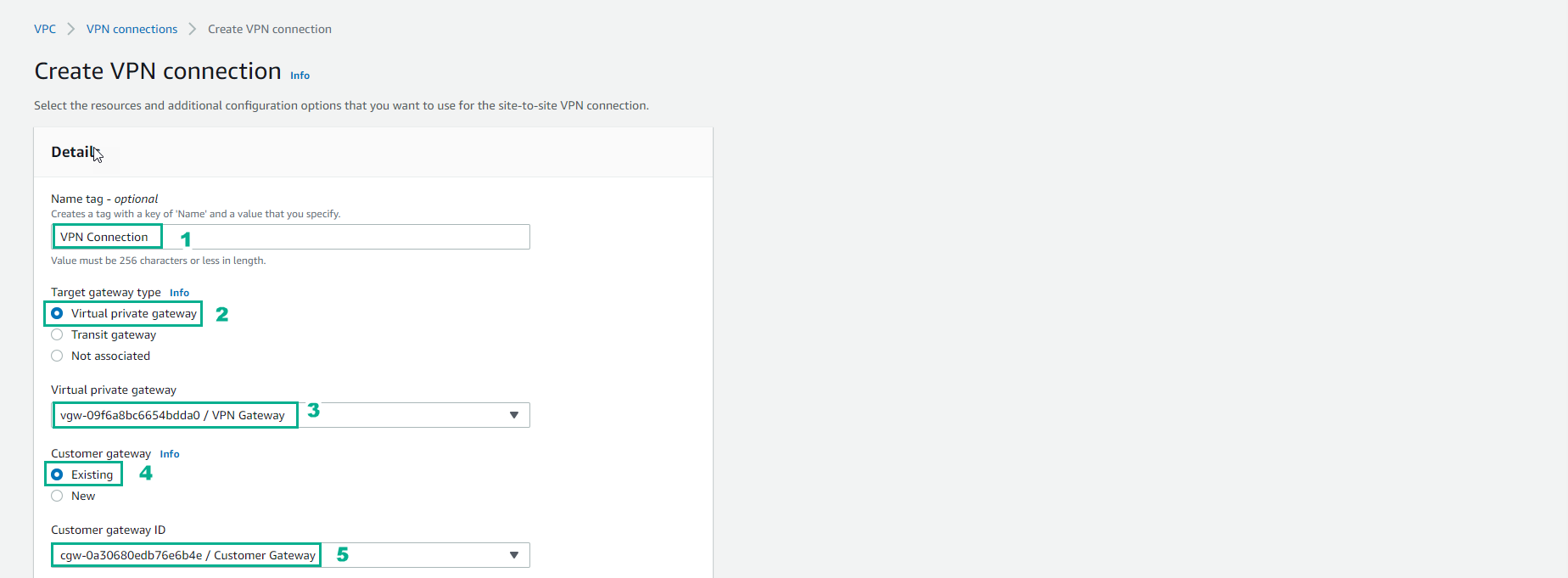 Create VPC