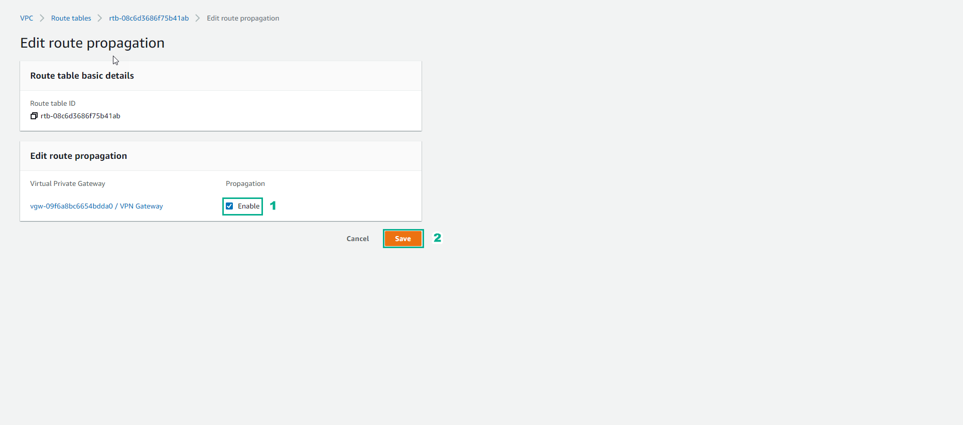 Create VPC