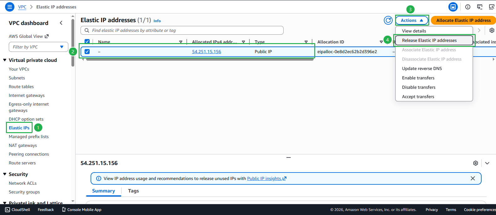 Create VPC