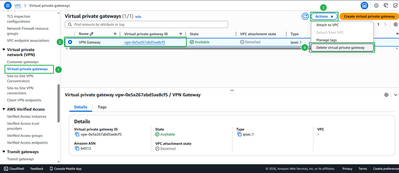 Create VPC