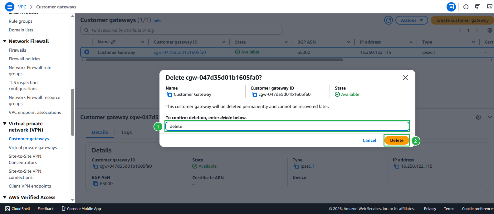 Create VPC