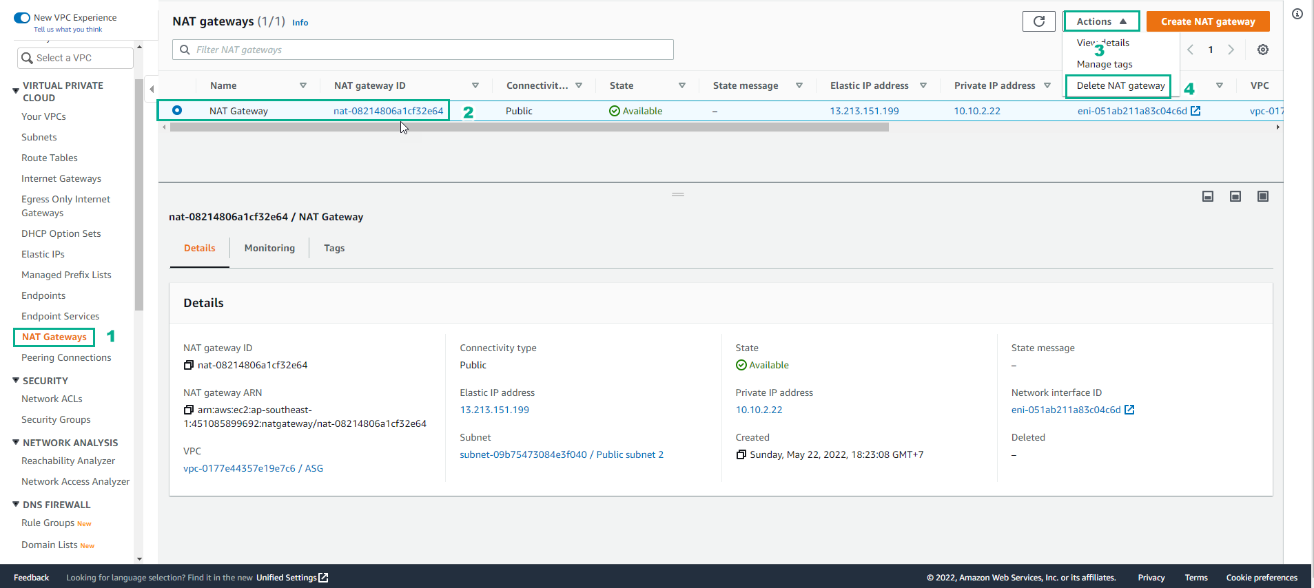 Create VPC